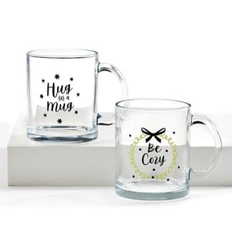 Glass Christmas Mug