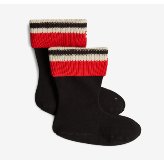 Recycled Fleece Block Stripe Short Boot Sock - Medium