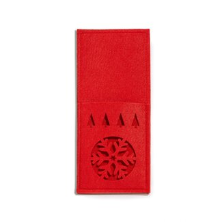 Red Cutlery Pouch