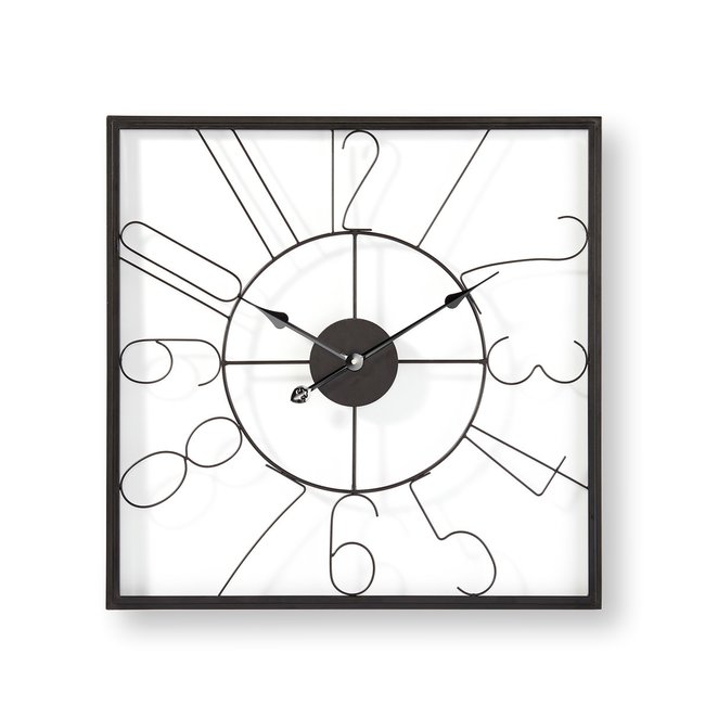 Iron Square Outdoor Wall Clock