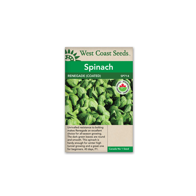 Spinach - Renegade F1 Certified Organic