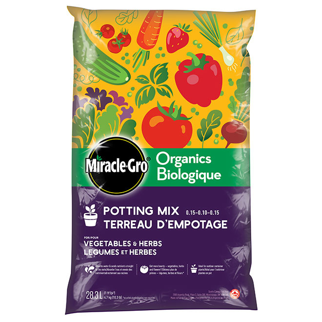 Miracle Gro Organic Potting Soil Veg&Herb 30L - Alliston Botanix