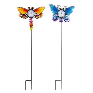 36" Butterfly Thermometer Garden Stake