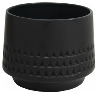 6" Matte Black Coppenhagen Pot