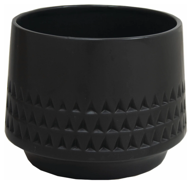 6" Matte Black Coppenhagen Pot