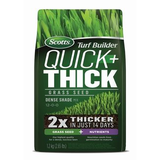 Scotts Turf Builder Quick+Thick Dense Shade Grass Seed 1.2kg