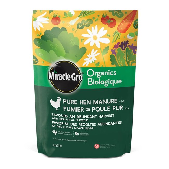 Miracle Gro Organic Pure Hen Manure (3-1-2) 5kg