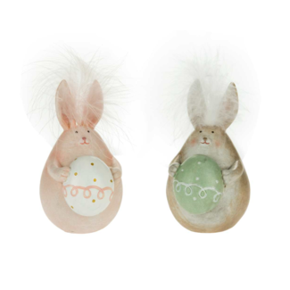 Pink/Brown Bunny w/ Egg