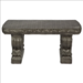 Medium Straight Bench - Black
