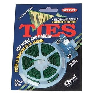 Twist Ties 20m w/Cutter