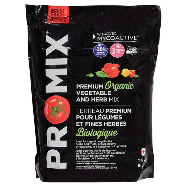 Pro Mix Organic Vegetable & Herb Soil - 10L