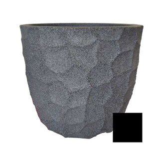 Black Prisma Round Planter 42cm