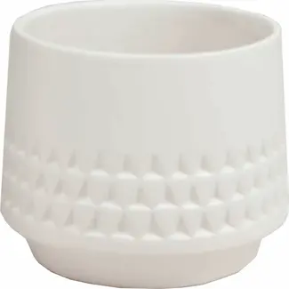 4" Matte White Copenhagen Pot