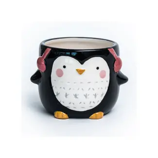 3" Penguin Dolomite Pot