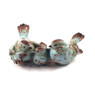 Antique Bird Trio Figurine