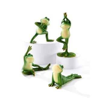 Yoga Frog Figurine