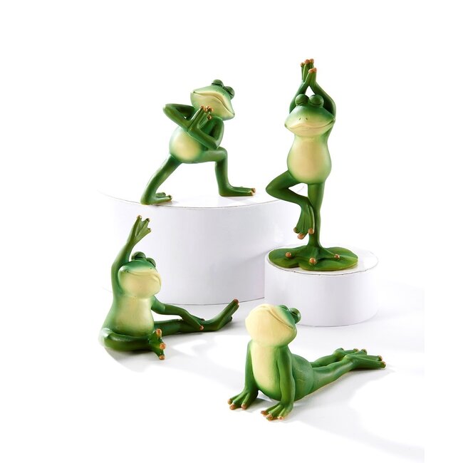 Yoga Frog Figurine