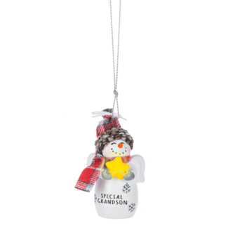 Snow Angel Ornament - Grandson