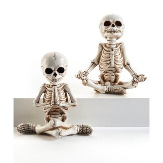 Yoga Skeleton Figurine