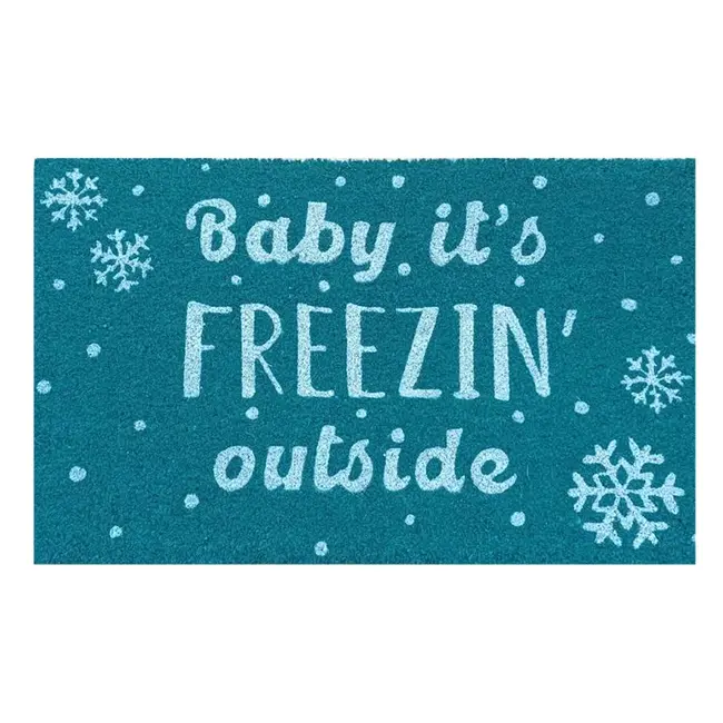 Baby It's Freezing Doormat