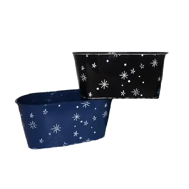 Snowflake Oval Planter