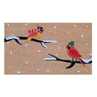 Winter Cardinal Doormat