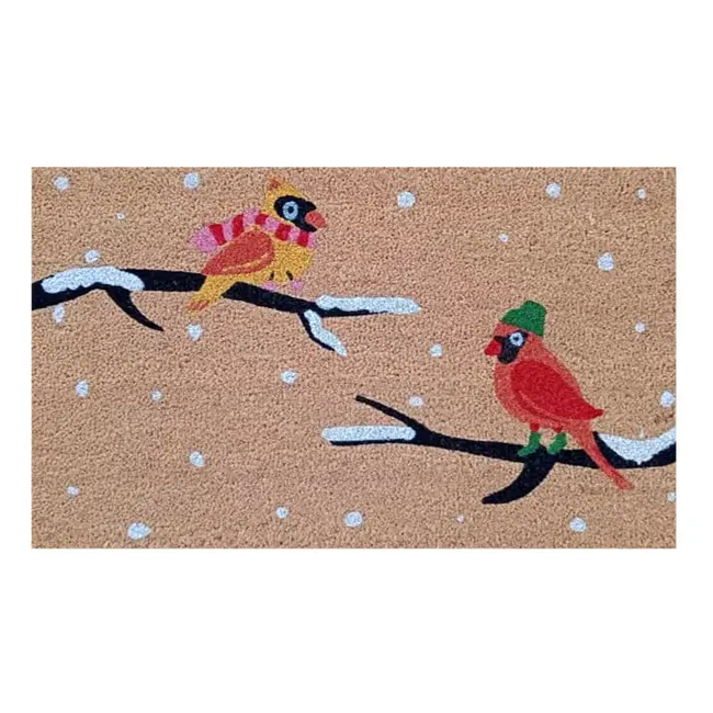 Winter Cardinal Doormat