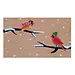 Winter Cardinal Doormat