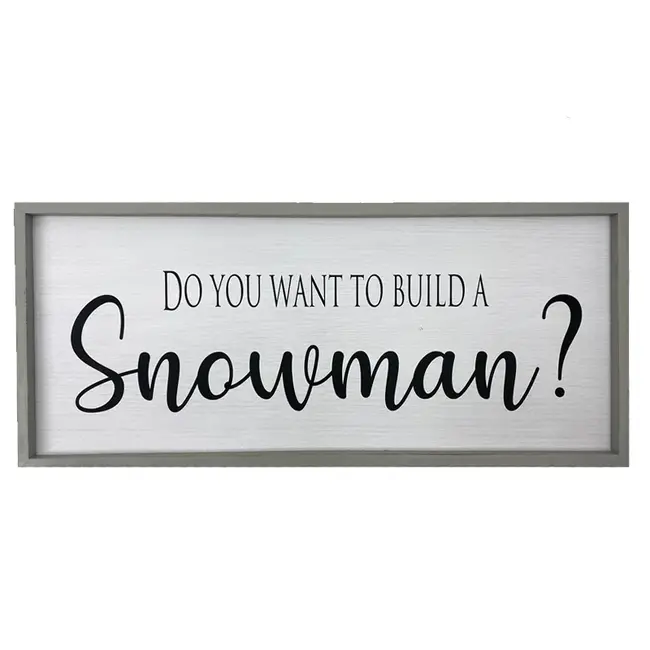 Build a Snowman Sign