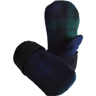 Black Watch Womens Wool Mittens