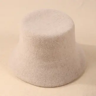 Solid Wool Bucket Hat