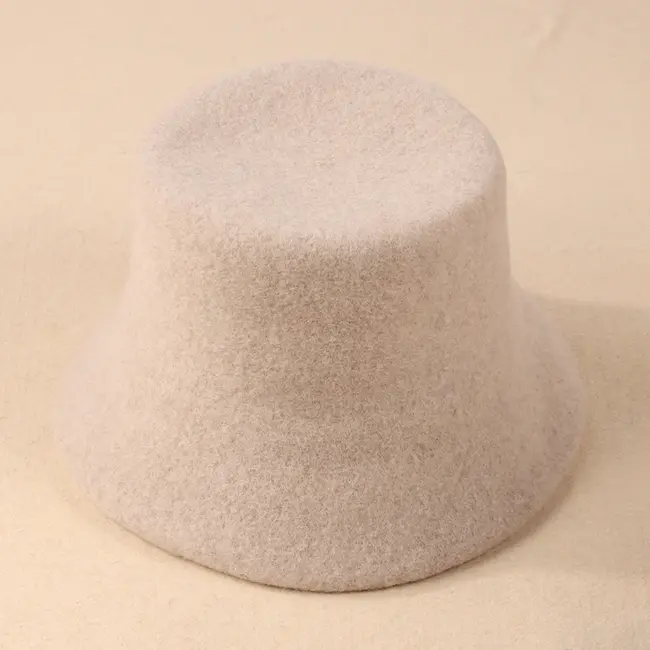 Solid Wool Bucket Hat