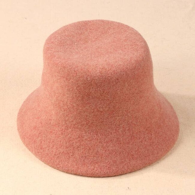 Solid Wool Bucket Hat