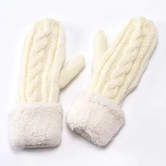 Cable Mitts w/ Fleece