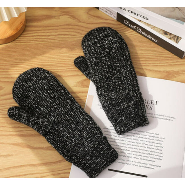 Snow Knit Wool Mitts