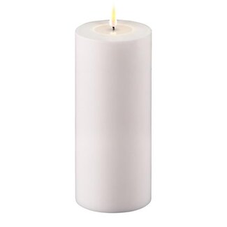 White Outdoor LED Candle 4x8"