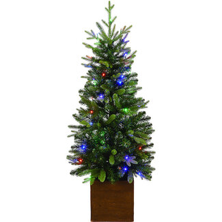 4' Prelit Norway Potted Tree