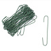 Green Ornament Hooks 50pk
