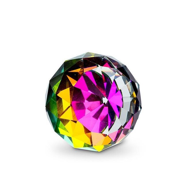 Crystal Cut Ball Prism