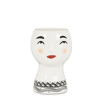 6" Pretty Lady Head Planter