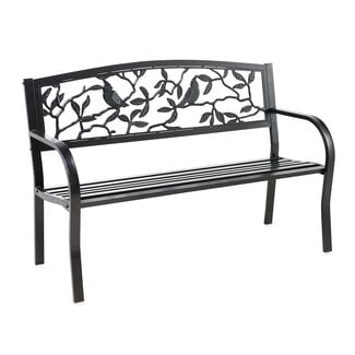 Cardinals Metal Garden Bench