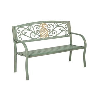 Pineapple Metal Garden Bench