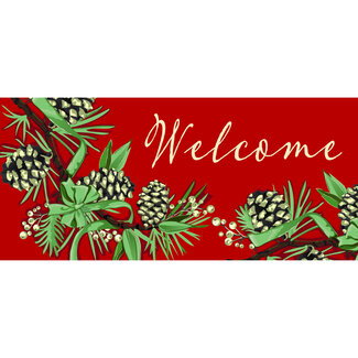 Winter Pine Welcome Switch Mat