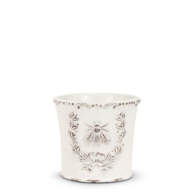 Embossed Bee In Crest Planter