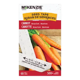 Carrot Scarlet Nantes Seed Tape