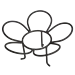 Five Petal Flower Garden Holder