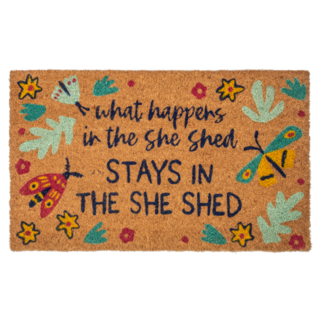 30x18" She Shed Doormat