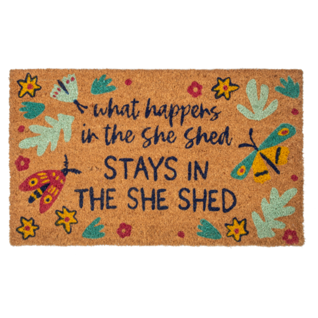 30x18" She Shed Doormat