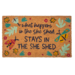 30x18" She Shed Doormat