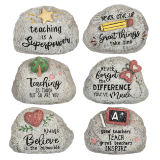 Pebble Teacher Paperweight Rocks